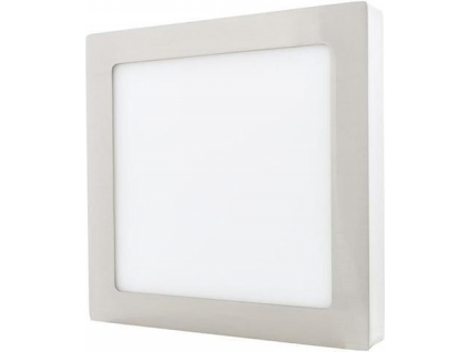 Chromový přisazený LED panel 225x225mm 18W teplá bílá