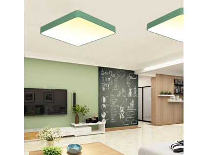 Zelený designový LED panel 400x400mm 24W denní bílá