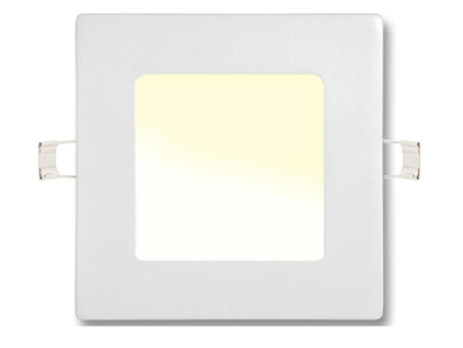 Bílý vestavný LED panel 120 x 120mm 6W teplá bílá