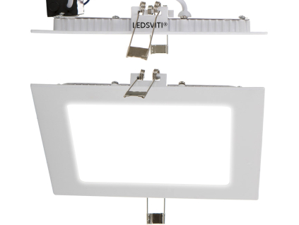 LED světlo do koupelny 166x166mm 12W teplá-bílá