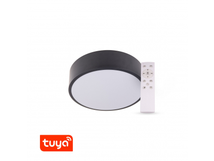 SMART Tuya LED svítidlo RENDO 24W CCT kulaté černé