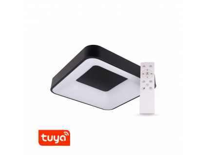 SMART Tuya LED svítidlo ZULU 48W CCT hranaté černé