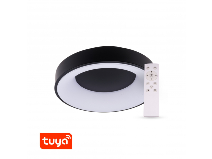 SMART Tuya LED svítidlo ZULU 48W CCT kulaté černé