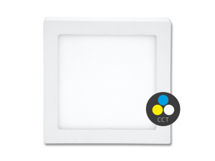 Přisazený Bílý LED panel 166x166mm 12W CCT IP44