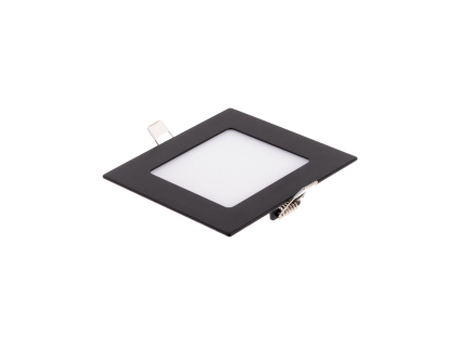 BSN6 LED panel 6W čtverec 120x120mm, Teplá bílá černá