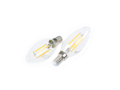 LED žárovka E14 DIMF4W FILAMENT C35 4W