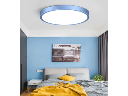 Modrý designový LED panel 500mm 36W denní bílá