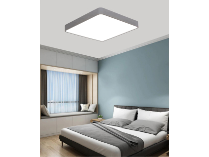 Šedý designový LED panel 500x500mm 36W denní bílá